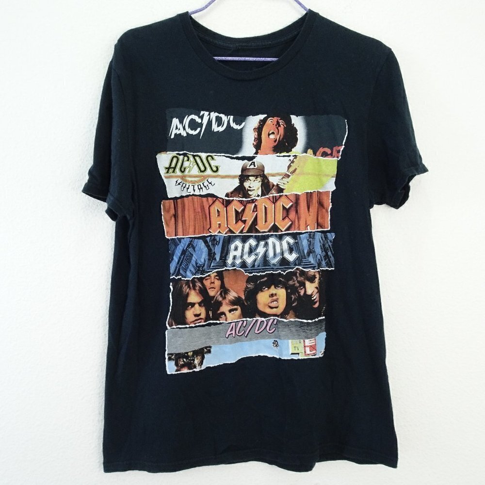 AC & DC  Band Tee  Black Medium